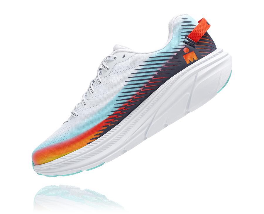 Hoka One One ランニングシューズ レディース 白/青 - リンコン2 鉄人 - HJ9528076